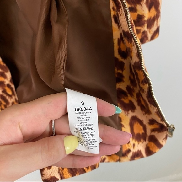 KATE SPADE cheetah print zip up jacket sz S - Picture 7 of 8